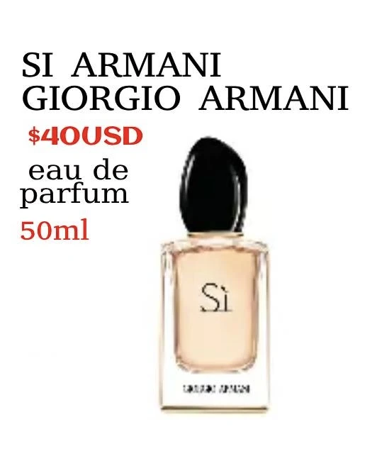 si Armani 50ml's foto | Ermer Fragancias |  BizneCubano